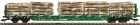 525407 Fleischmann 4 axle universal flat car type Rnoos with timber load OnRail